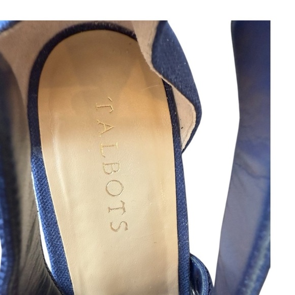 Talbots Lyndsay D’Orsay Espadrille Wedges – Navy, Size 8.5, NWOT - Picture 9 of 9